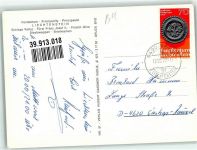 Vaduz Briefmarkenabbildungen Fürst Franz Josef II Fürstin Gina Staatswappen Schloss Adel Liechtenstein