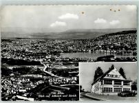 8134 Adliswil - Blick auf Adliswil und Zürich Hirschen Alms