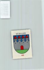 6463 Bürglen UR - Vignette Wappen Kaffee Hag ca 1920-1940