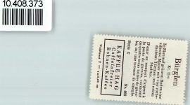 6463 Bürglen UR - Vignette Wappen Kaffee Hag ca 1920-1940
