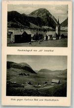 8858 Innerthal Wägital Foto AK Kirche Kurhaus aAt- Innterthal