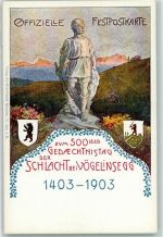 Vögelinsegg 1903 Lithographie Zum 500. Gedächtnistag der Schlacht bei Vögelinsegg