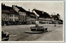 3270 Aarberg - Denkmal Brunnen Auto Geschäft