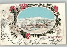 6102 Malters 1904 BOAKC Winterlithographie Feldpost Infant. Bataillon Nr. 20