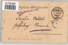 6102 Malters 1904 BOAKC Winterlithographie Feldpost Infant. Bataillon Nr. 20