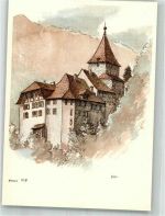 3752 Wimmis Radierung Schloss