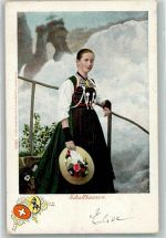 8200 Schaffhausen Sciaffusa 1902 Foto AK Tracht Frau
