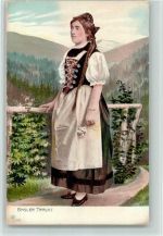 Basler Tracht Rückseite Werbung Speiseöl Ambrosia