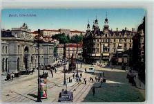 8000 Zürich 1920 - Bahnhofplatz Tram Pferdekutschen