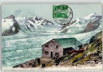 Konkordiahütten 1911 Lithographie Gasthaus