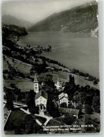 8883 Quarten Gebrauchsspuren Fliegeraufnahme Foto Gross Murg Walensee Marienschwestern Neu-Schönstatt