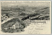 4719 Ramiswil 1907 Foto AK Gasthaus zum Oberpasswang