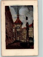 3000 Bern Berne - Radierung Zeitglockenturm