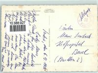 Belvedere 1957 - Feldpost Hotel Belvedere am Rhonegletscher mit Grossmutterhorn und Muttletscher Oldtimer