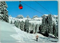 Tannenbodenalp Foto AK Foto Steinemann Kabinenbahn Maschgachamm Churfirsten Winter