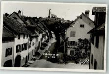 8215 Hallau Foto AK Kirche Hohlengasse Feldpost Infanterieschulen 5. Div.