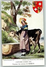 Wappen Tracht 1830 Kuh Edition artistique Serie A Nr.2