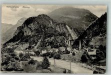 6474 Amsteg Foto AK Gotthardbahn Viadukt