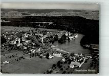 8462 Rheinau 1962 Foto AK Fliegeraufnahme