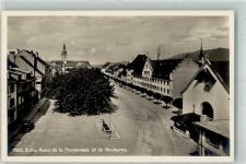 1630 Bulle Foto AK Rues de la Promenade et de Bouleyres