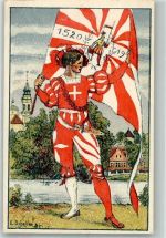 4500 Solothurn Soleure 1922 Lithographie Jubiläumsschiessen sign. Scheffler, E.