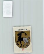 3807 Iseltwald - Vignette Wappen Kaffee Hag 1920-1940 Bock