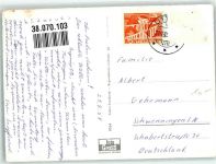 8592 Uttwil 1958 Foto AK Uferpartie Schwäne