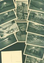 Lot mit 52 AK Schweizer Landschaften Fotograf Gaberell einige mehrfach Sammlung Schweiz Posten 21 bis 100 AK