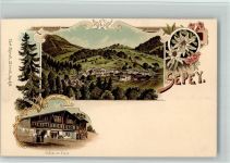 1863 Le Sépey Ormont-Dessous BOAKC Chalet Verlag Künzli Lithographie