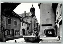 1296 Coppet - Arkaden Kirche Brunnen