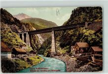 6474 Amsteg - Gotthardbahn Brücke Windgelle