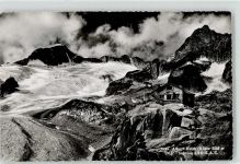 6491 Realp - Albert Heim Hütte mit Blick auf Galenstock und Gletscherhorn Hüttenstempel