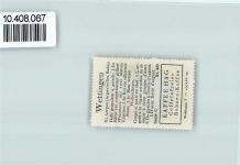 5430 Wettingen - Vignette Wappen Kaffee Hag ca 1920-1940