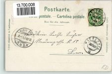 3665 Wattenwil 1901 BOAKC Gasthaus Bären Lithographie