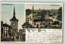 3000 Bern Berne 1898 Gebrauchsspuren Strassenbahn Bärengraben Schlumpf