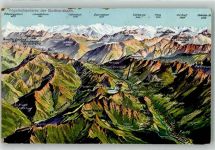 6760 Faido - Vogelschau Landkarte Gotthardbahn Feldpost Fest.Inf.Kp. V/89