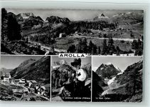 1986 Arolla - Le village Le gracieux costume d'Herons Le Mont Collon