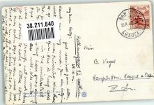 2540 Grenchen 1946 Foto AK Bahnpost Zug 2955