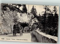 2108 Couvet 1921 Foto AK Tunnel Route de la Brévine