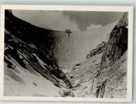 3864 Guttannen Foto AK Spitallammsperre Grimselwerk Winter