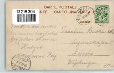 8703 Erlenbach ZH 1906 - Hotel Zum goldenen Kreuz Zürichsee