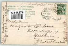 1905 Prägedruck mit echter Stoff Applikation Kind mit einer Ziege AK