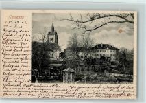 1304 Cossonay-Ville 1902 - Teilansicht, Fleck, gute Erhaltung AK