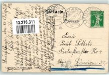 4448 Läufelfingen 1913 Gebrauchsspuren Kurhaus Walten