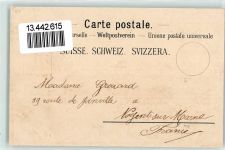 1892 Lavey-les-Bains Künstlerkarte la Source sign.