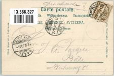 4614 Hägendorf 1903 Foto AK Bahnpost Zug 1439 Gasthaus zur Eisenbahn