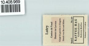 1095 Lutry - Vignette Wappen Kaffee Hag ca 1920-1940