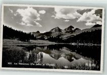 Stazersee Foto AK Piz Julier und Albana