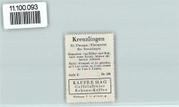 8280 Kreuzlingen - Vignette Wappen Kaffee Hag ca 1920-1940