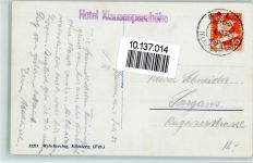 6465 Unterschächen 1932 Gebrauchsspuren Nr. 33379 Wehrli - Hotel Klausen-Paßhöhe